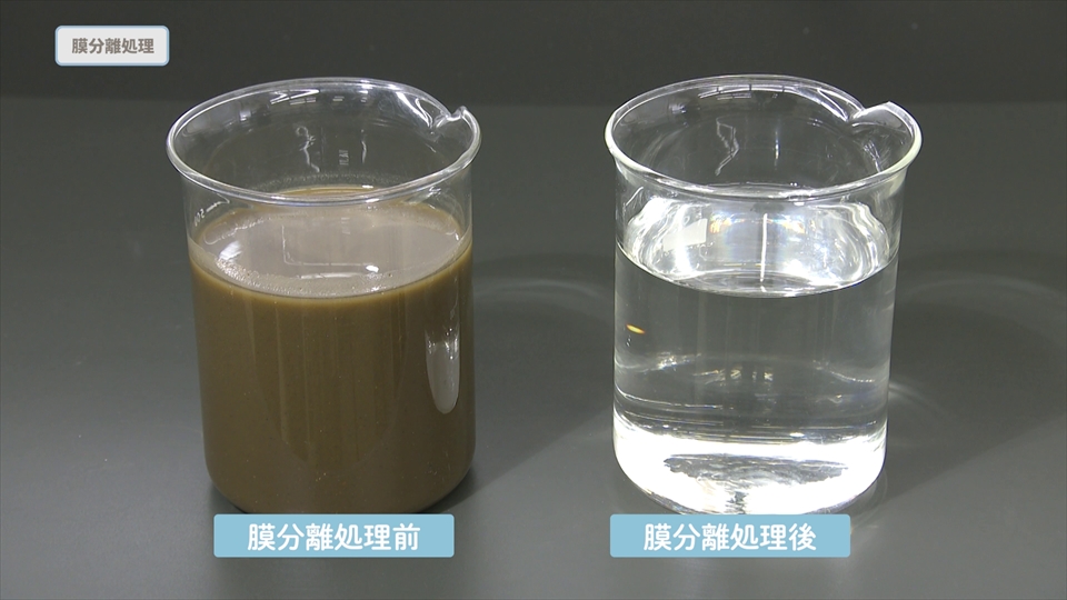 膜透過水の状況